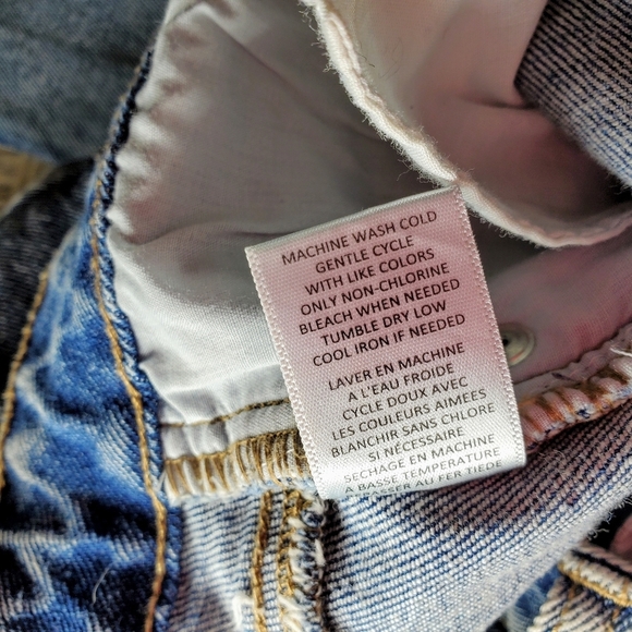 Tinseltown Women's Juniors' Blue High-Waisted Distressed Jeans Size 11 NWOT - Picture 9 of 16